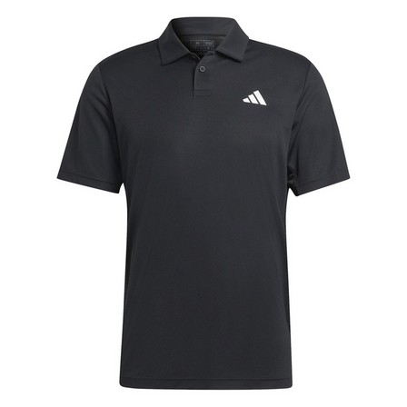 Men Club Tennis Polo Shirt, Black, A701_ONE, large image number 2