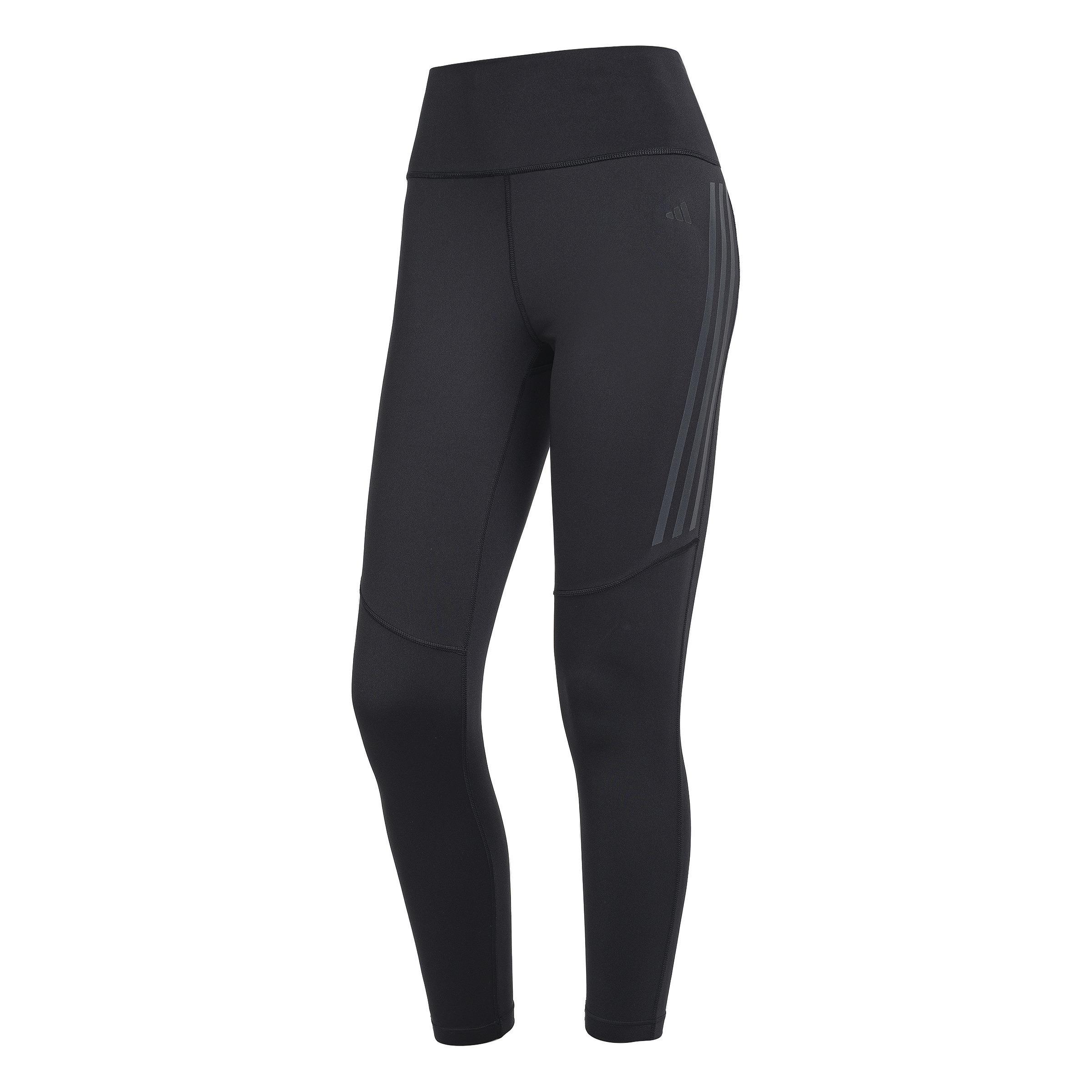 Women's Clothing - adidas DailyRun 3-Stripes 7/8 Leggings - Black