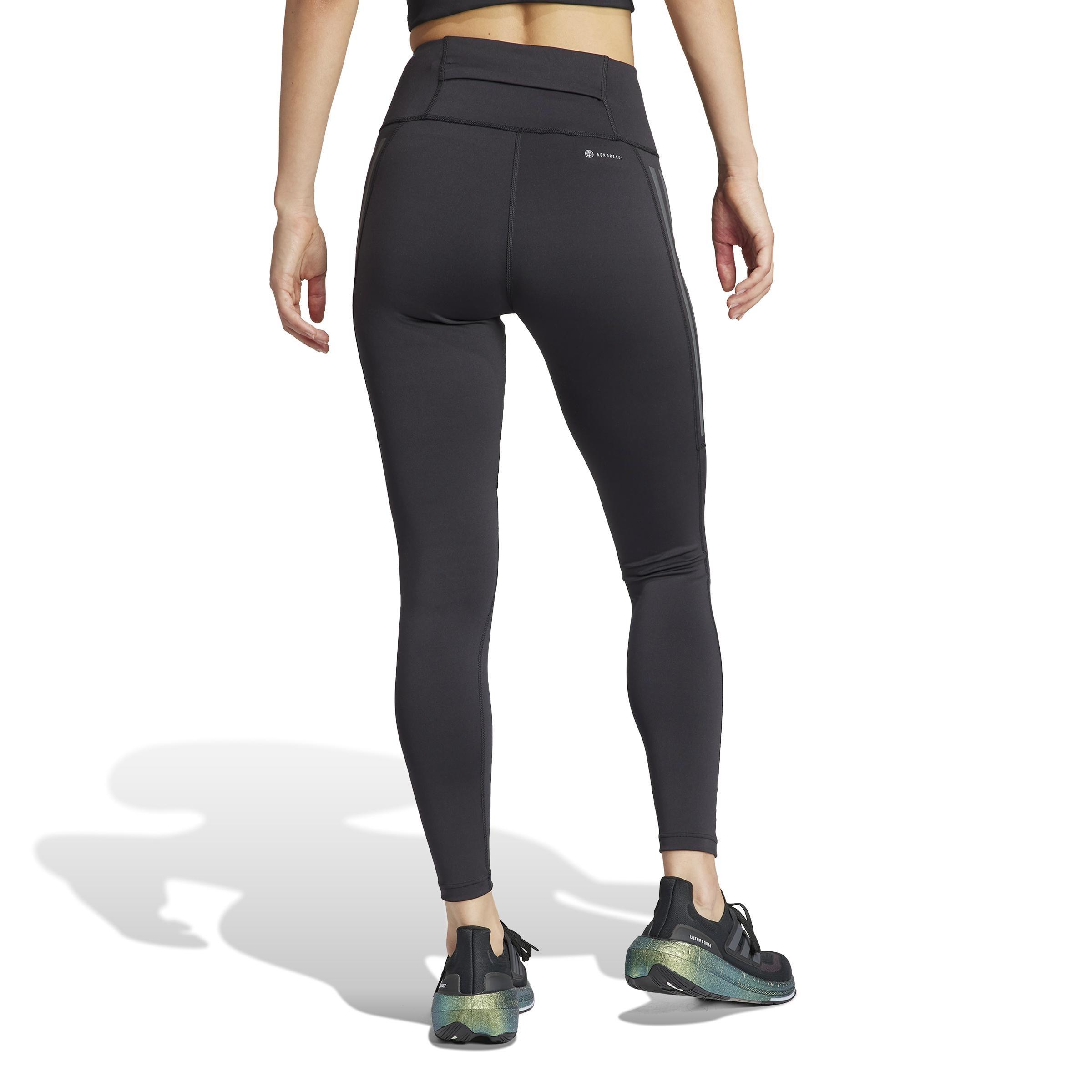 Women Dailyrun 3-Stripes 7/8 Leggings, Black