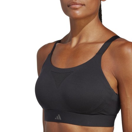 Women Tailored Impact Training High-Support Bra, Black, A701_ONE, large image number 5