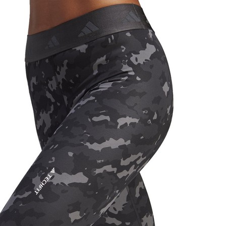 Women Techfit Camo 7/8 Leggings, Grey, A701_ONE, large image number 3