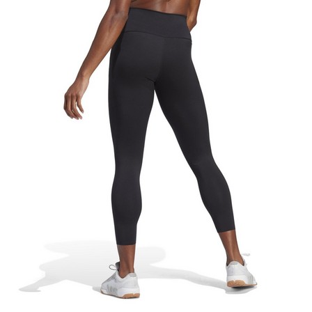 Women Optime Training Luxe 7/8 Leggings, Black, A701_ONE, large image number 4