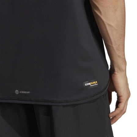 Men Designed 4 Training Cordura Workout T-Shirt, Black, A701_ONE, large image number 6