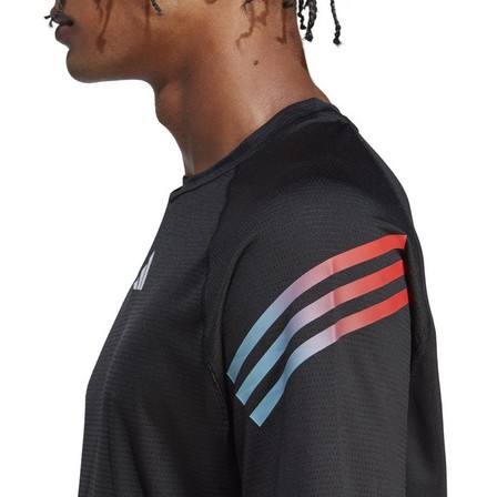 Men Train Icons 3-Stripes Training T-Shirt, Black, A701_ONE, large image number 5