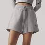 Women Truecasuals Terry Short, Grey, A701_ONE, thumbnail image number 3