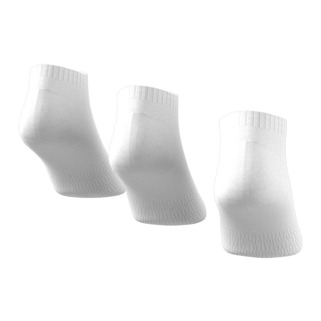 Cushioned Low-Cut Socks - 3 Pairs, White, A701_ONE, large image number 3