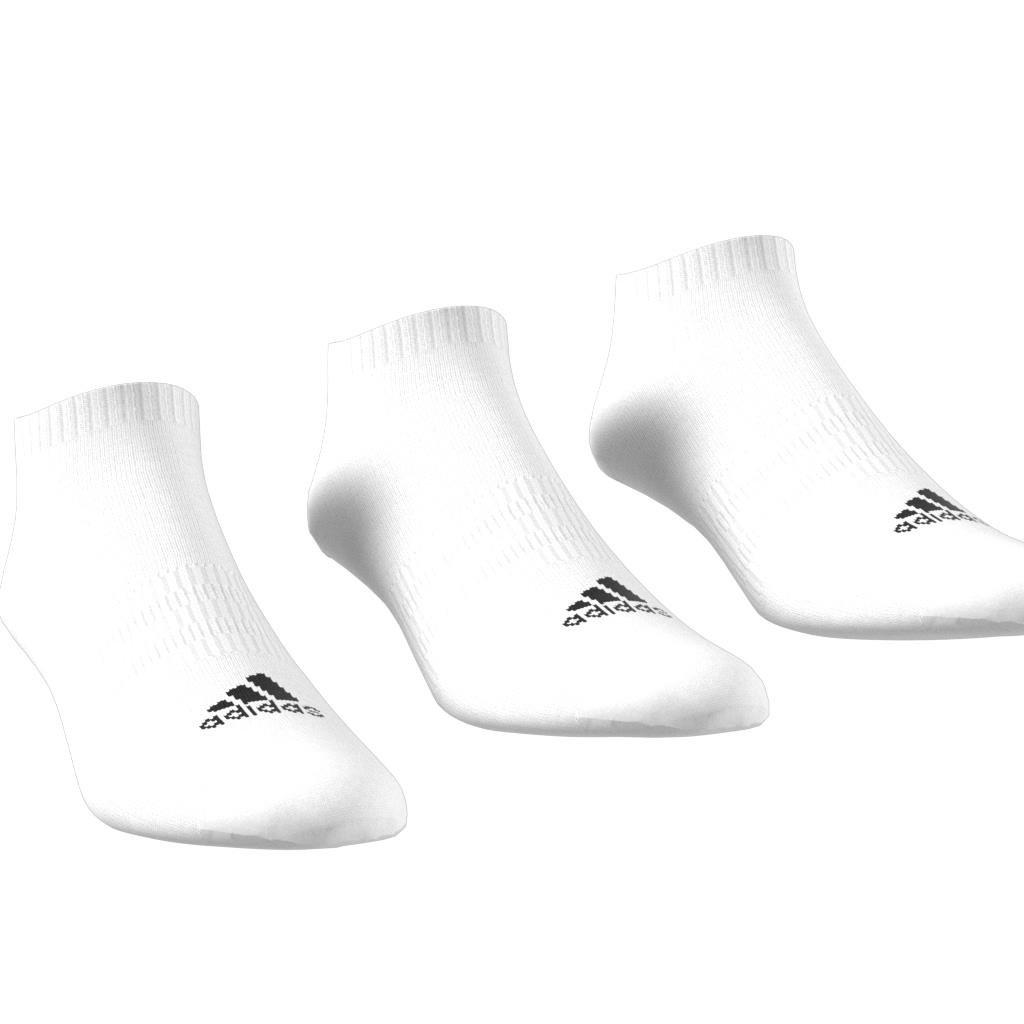 Unisex Cushioned Low-Cut Socks 3 Pairs, White, , large image number 7
