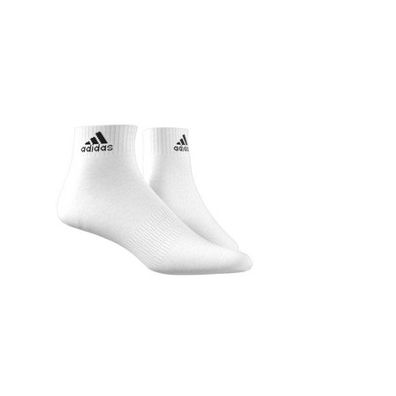 Unisex Cushioned Sportswear Ankle Socks, White, A701_ONE, large image number 1