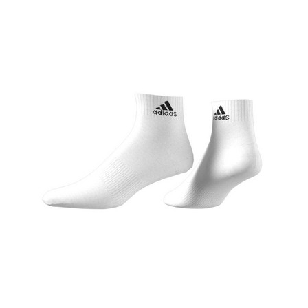 Unisex Cushioned Sportswear Ankle Socks, White, A701_ONE, large image number 4