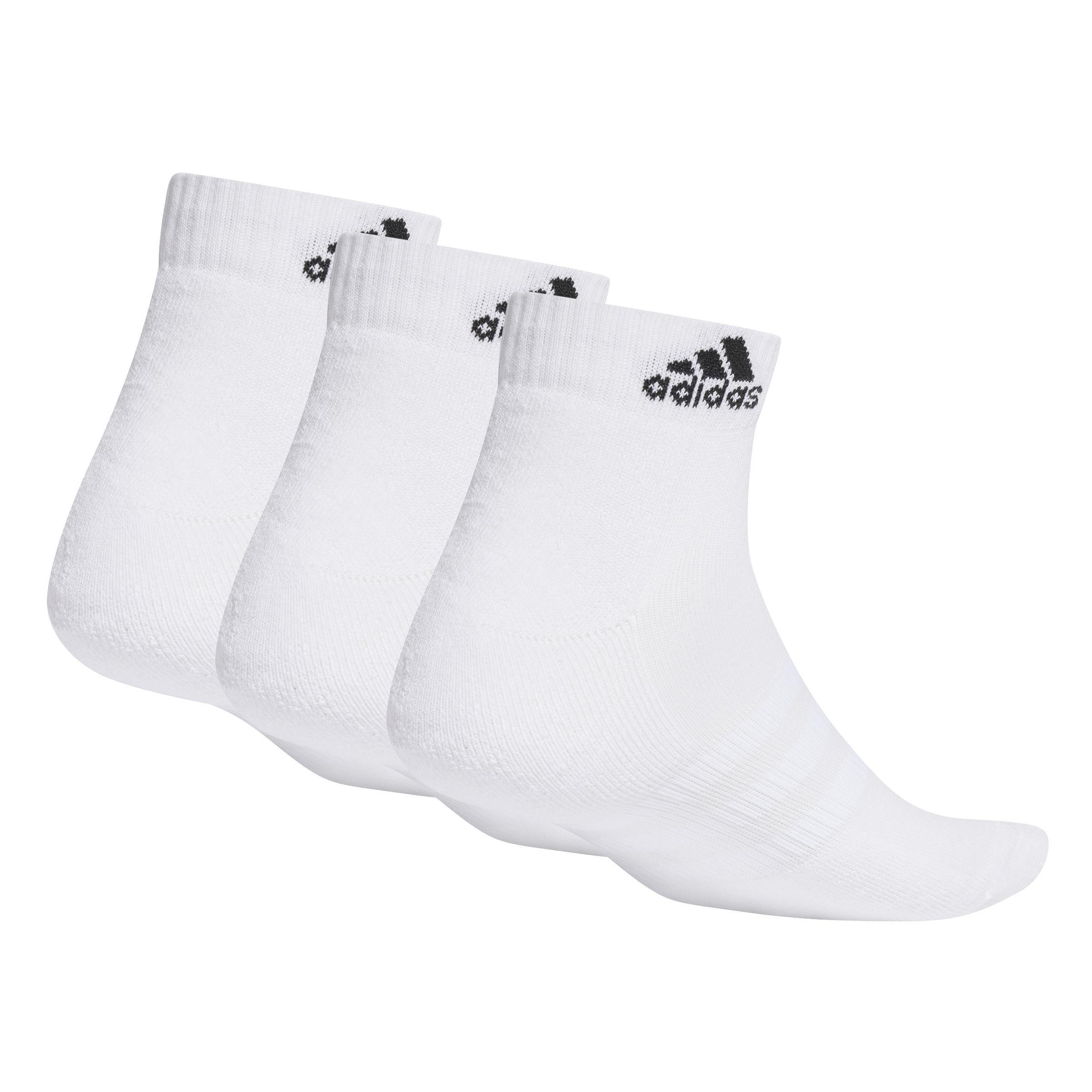 Unisex Cushioned Sportswear Ankle Socks 3 Pairs, White, A701_ONE, large image number 0