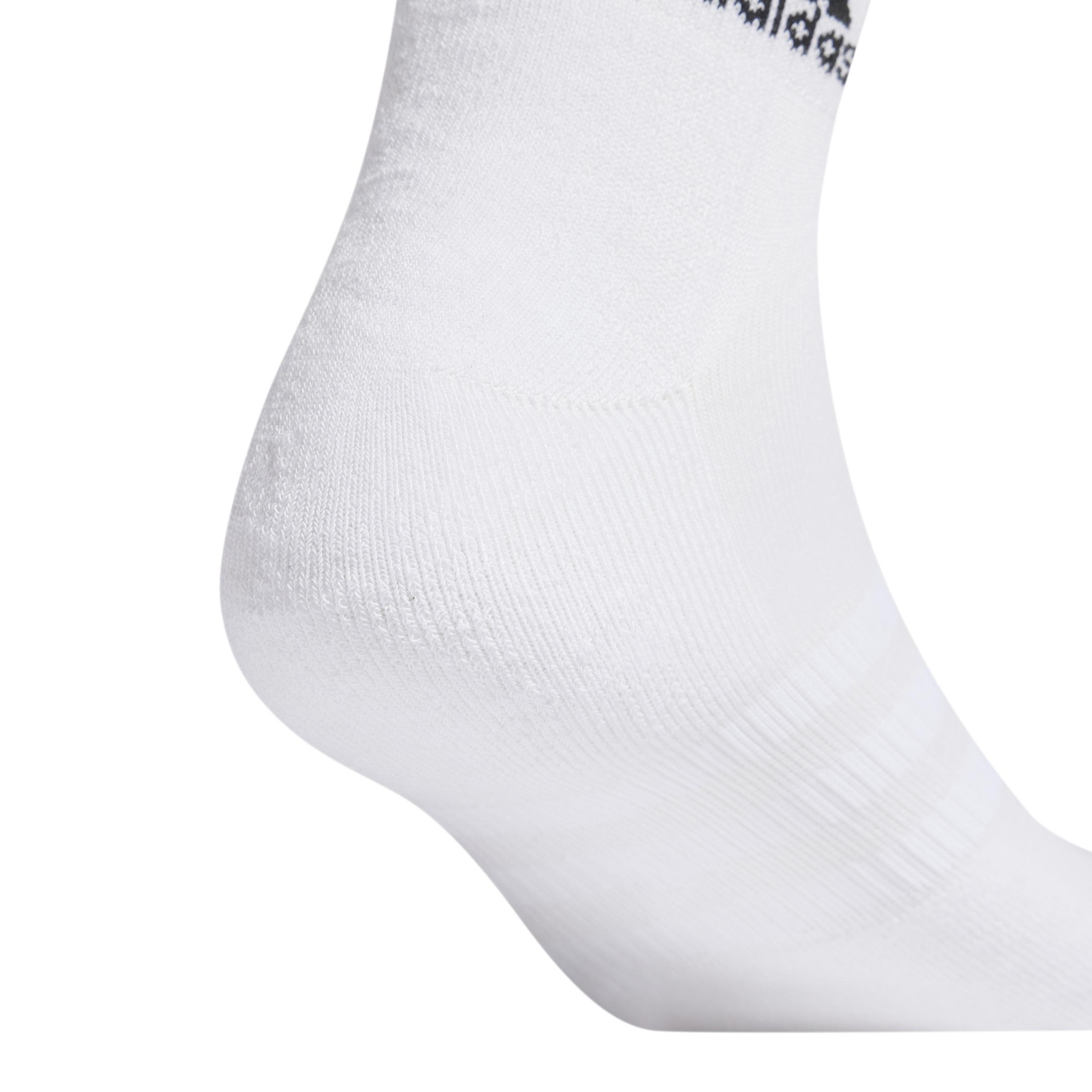 Unisex Cushioned Sportswear Ankle Socks 3 Pairs, White, A701_ONE, large image number 1