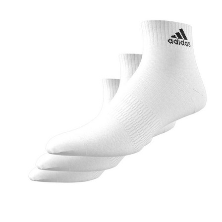 Unisex Cushioned Sportswear Ankle Socks 3 Pairs, White, A701_ONE, large image number 6