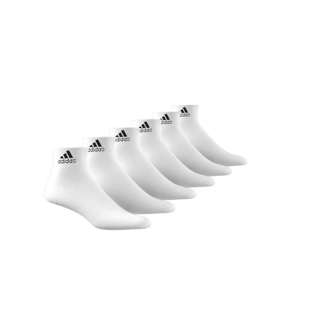 Unisex Cushioned Sportswear Ankle Socks 6 Pairs, White, A701_ONE, large image number 5