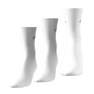 Unisex Cushioned Crew Socks 3 Pairs, White, A701_ONE, thumbnail image number 0