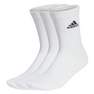 Unisex Cushioned Crew Socks 3 Pairs, White, A701_ONE, thumbnail image number 7