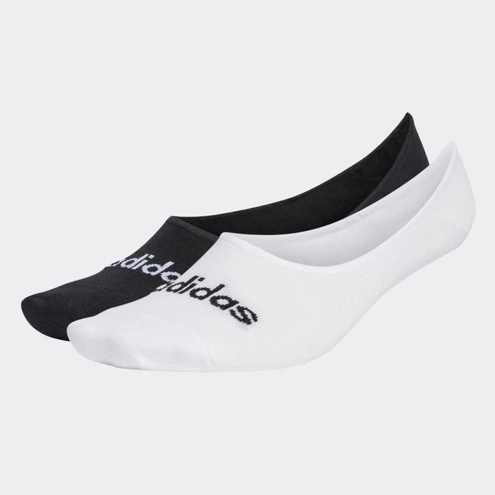 Unisex Thin Linear Ballerina Socks 2 Pairs, White, , large image number 0