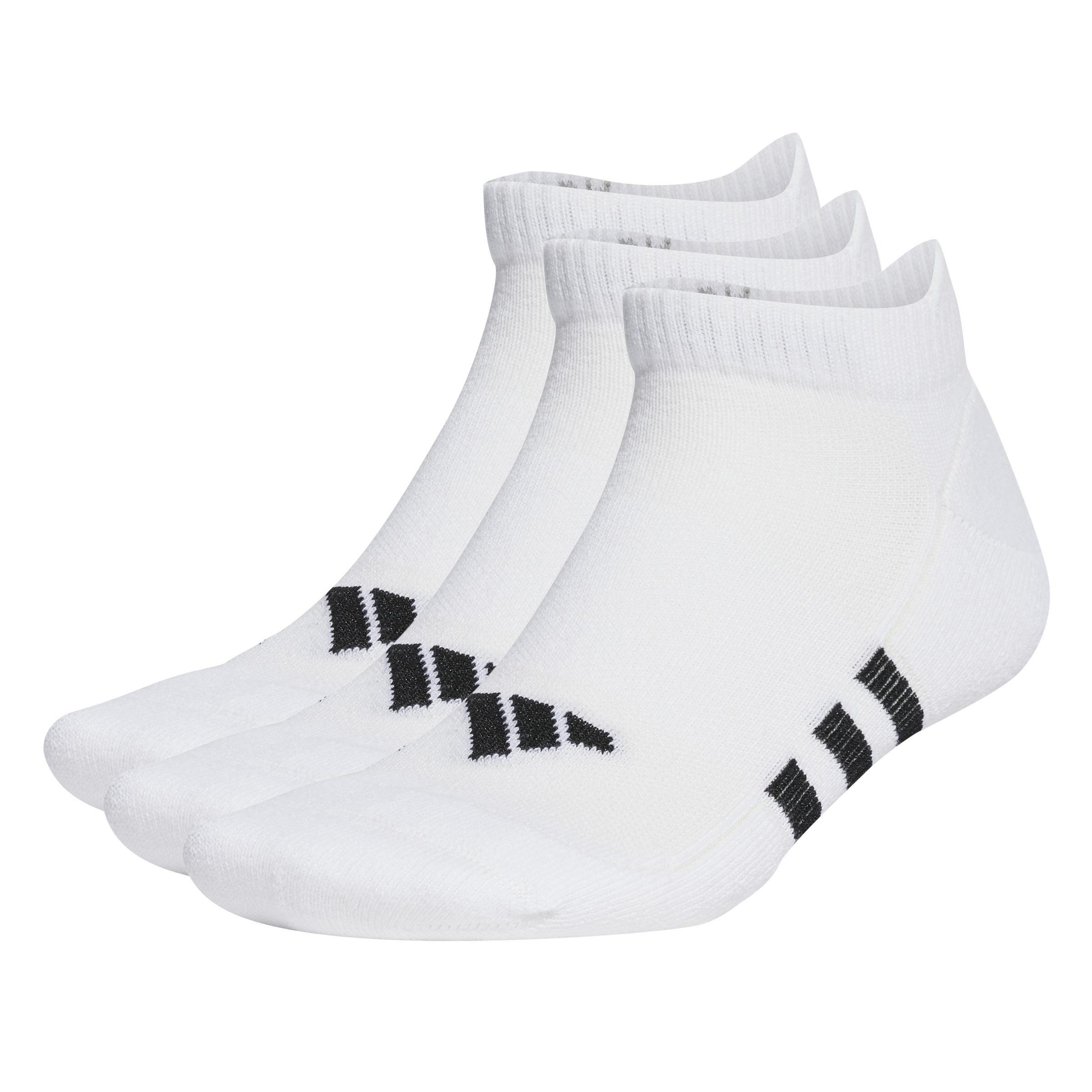 Unisex Performance Cushioned Low Socks 3 Pairs, White, A701_ONE, large image number 0