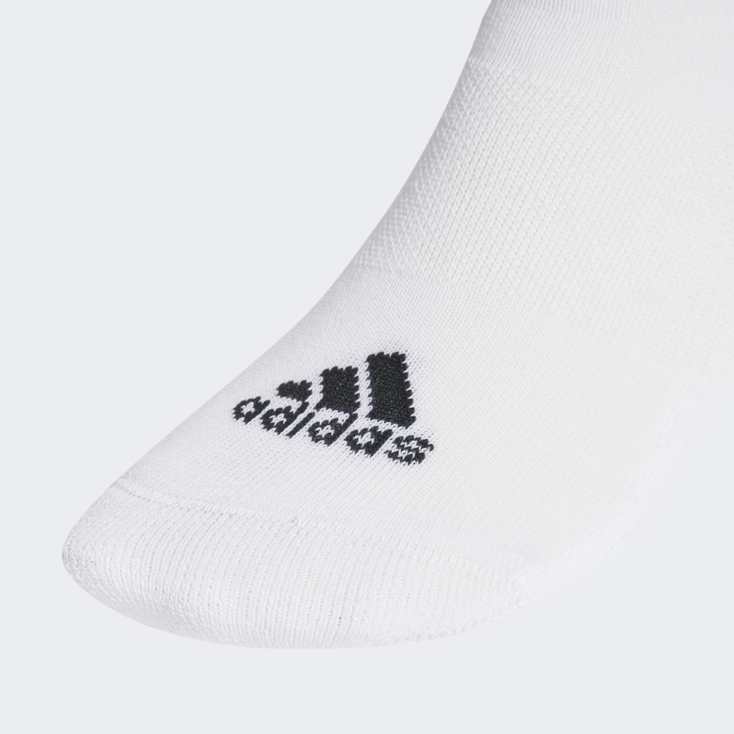 Unisex 3-Stripes Cushioned Sportswear Low-Cut Socks 3 Pairs, White, , large image number 2
