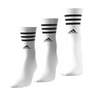 Unisex 3-Stripes Cushioned Crew Socks 3 Pairs, White, A701_ONE, thumbnail image number 5