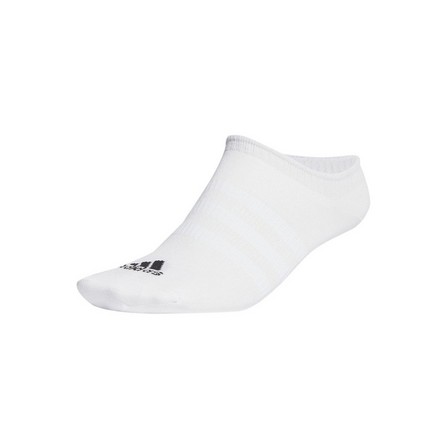 Unisex Thin And Light No-Show Socks 3 Pairs, White, A701_ONE, large image number 5