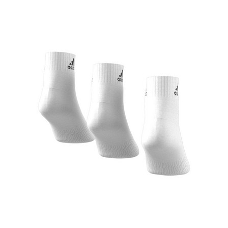 Unisex Thin And Light Ankle Socks 3 Pairs, White, A701_ONE, large image number 1