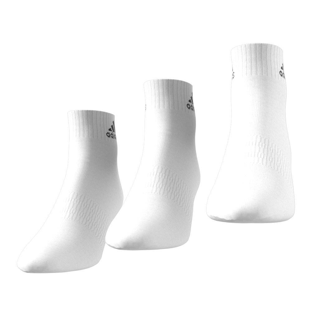 Thin and Light Ankle Socks - 3 Pairs, White, A701_ONE, large image number 4