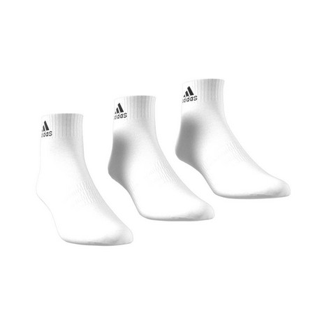 Unisex Thin And Light Ankle Socks 3 Pairs, White, A701_ONE, large image number 6