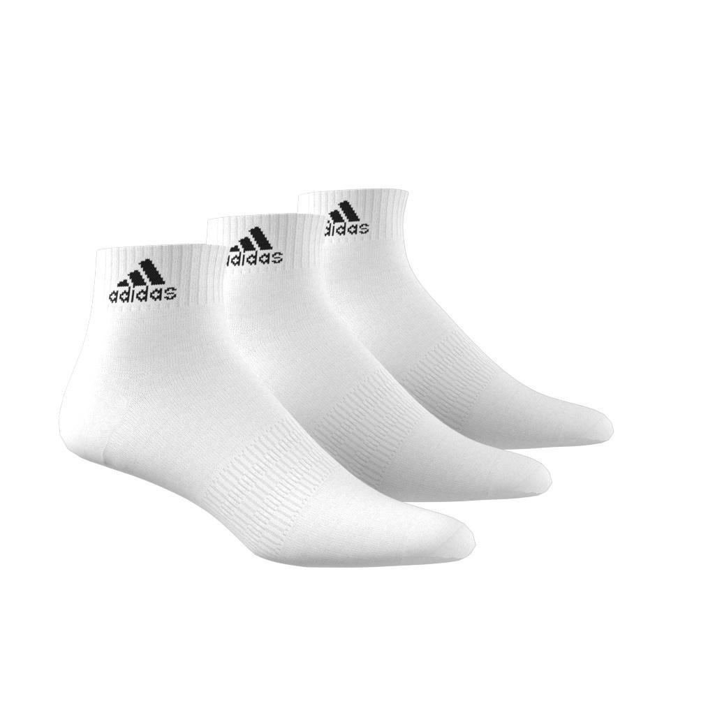 adidas - Unisex Thin And Light Ankle Socks 3 Pairs, White