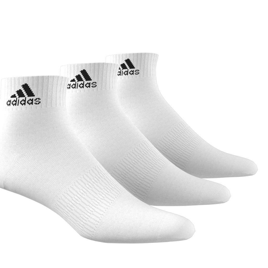 adidas - Unisex Thin And Light Ankle Socks 3 Pairs, White