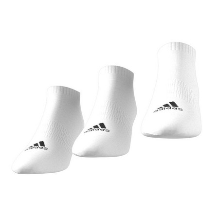 Unisex Thin And Light Sportswear Low-Cut Socks 3 Pairs, White, A701_ONE, large image number 1