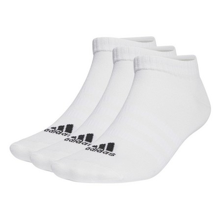 Unisex Thin And Light Sportswear Low-Cut Socks 3 Pairs, White, A701_ONE, large image number 2