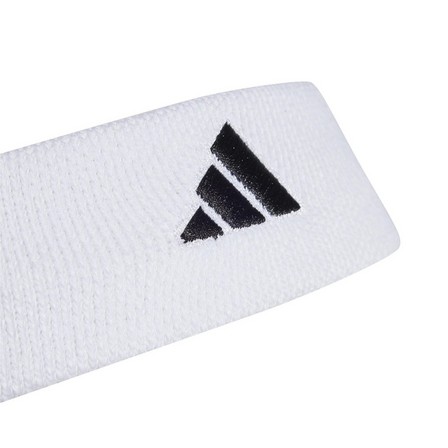 Unisex Tennis Headband, White, A701_ONE, large image number 2