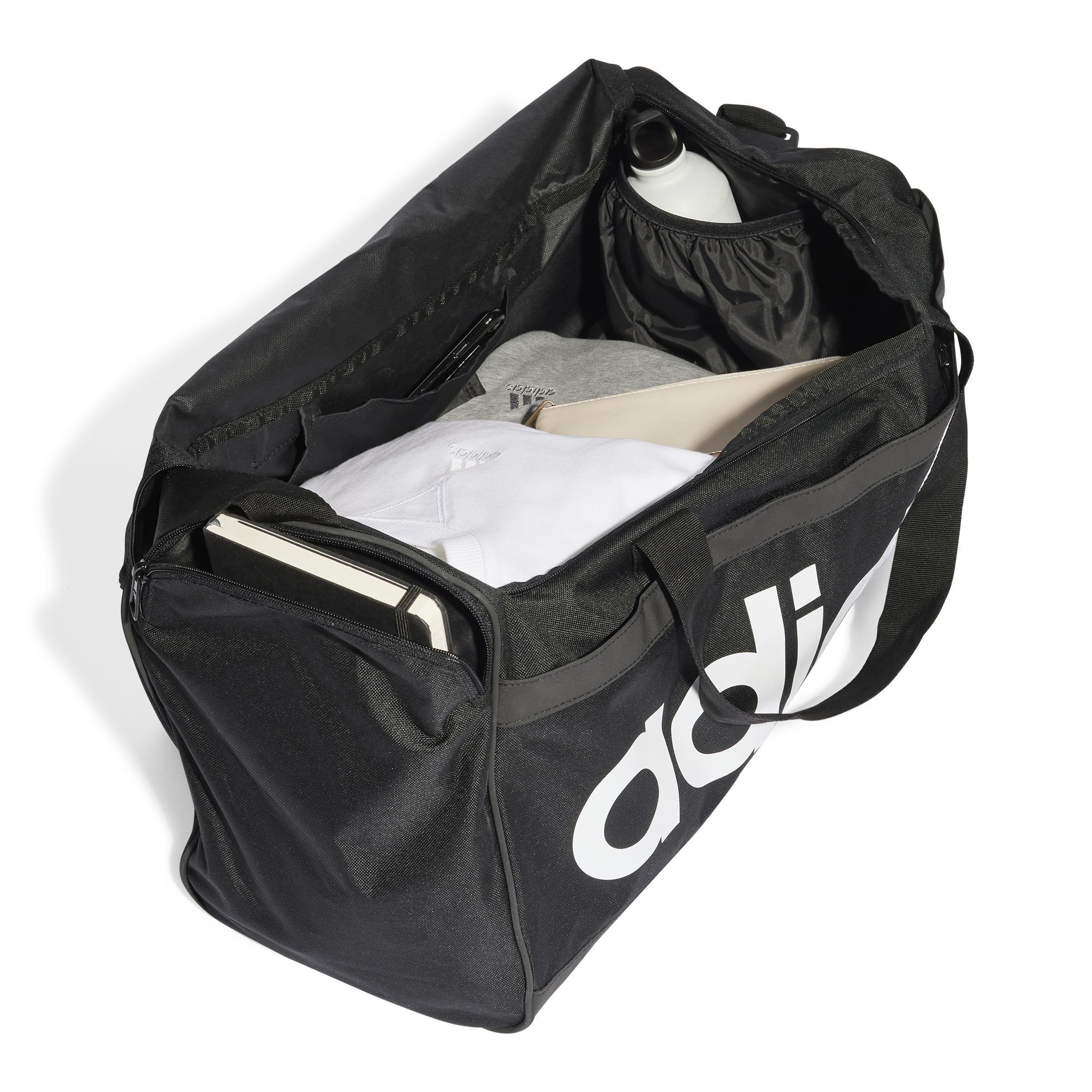 Unisex Essentials Linear Duffel Medium Bag, Black, A701_ONE, large image number 2