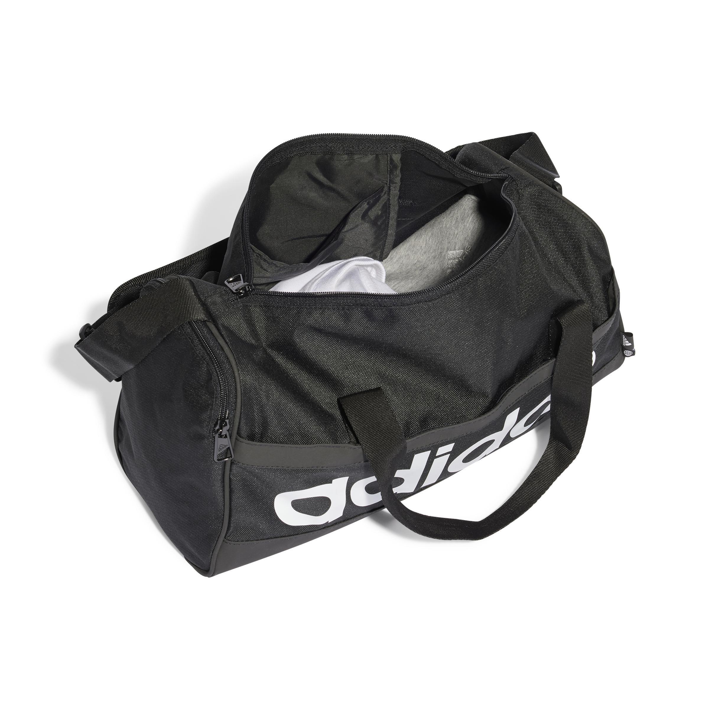 Unisex Essentials Linear Duffel Bag Extra Small, Black, , large image number 1