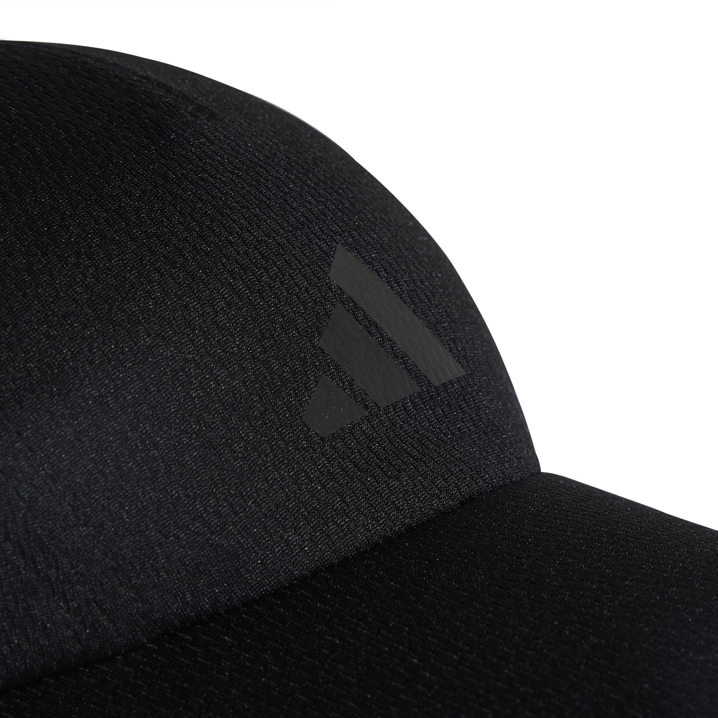 Unisex Running Aeroready Four-Panel Mesh Cap, Black, , large image number 2