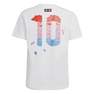 Unisex Kids Adidas X Lego Football Graphic T-Shirt, White, A701_ONE, thumbnail image number 2