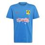 Unisex Kids Adidas X Lego Football Graphic T-Shirt , Blue, A701_ONE, thumbnail image number 0