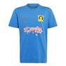 Unisex Kids Adidas X Lego Football Graphic T-Shirt , Blue, A701_ONE, thumbnail image number 2