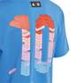 Unisex Kids Adidas X Lego Football Graphic T-Shirt , Blue, A701_ONE, thumbnail image number 4