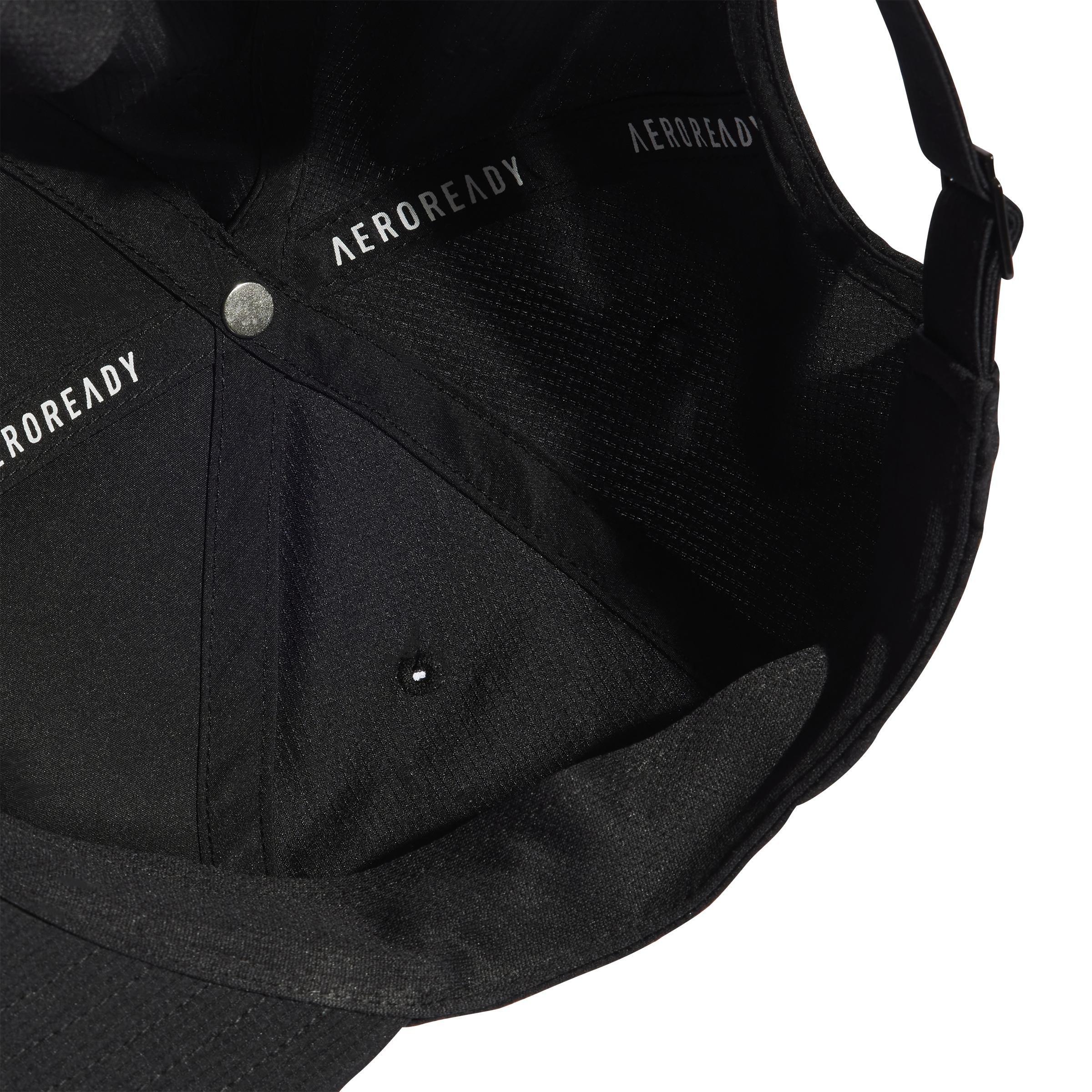 Unisex Essential Aeroready Cap, Black, , large image number 2