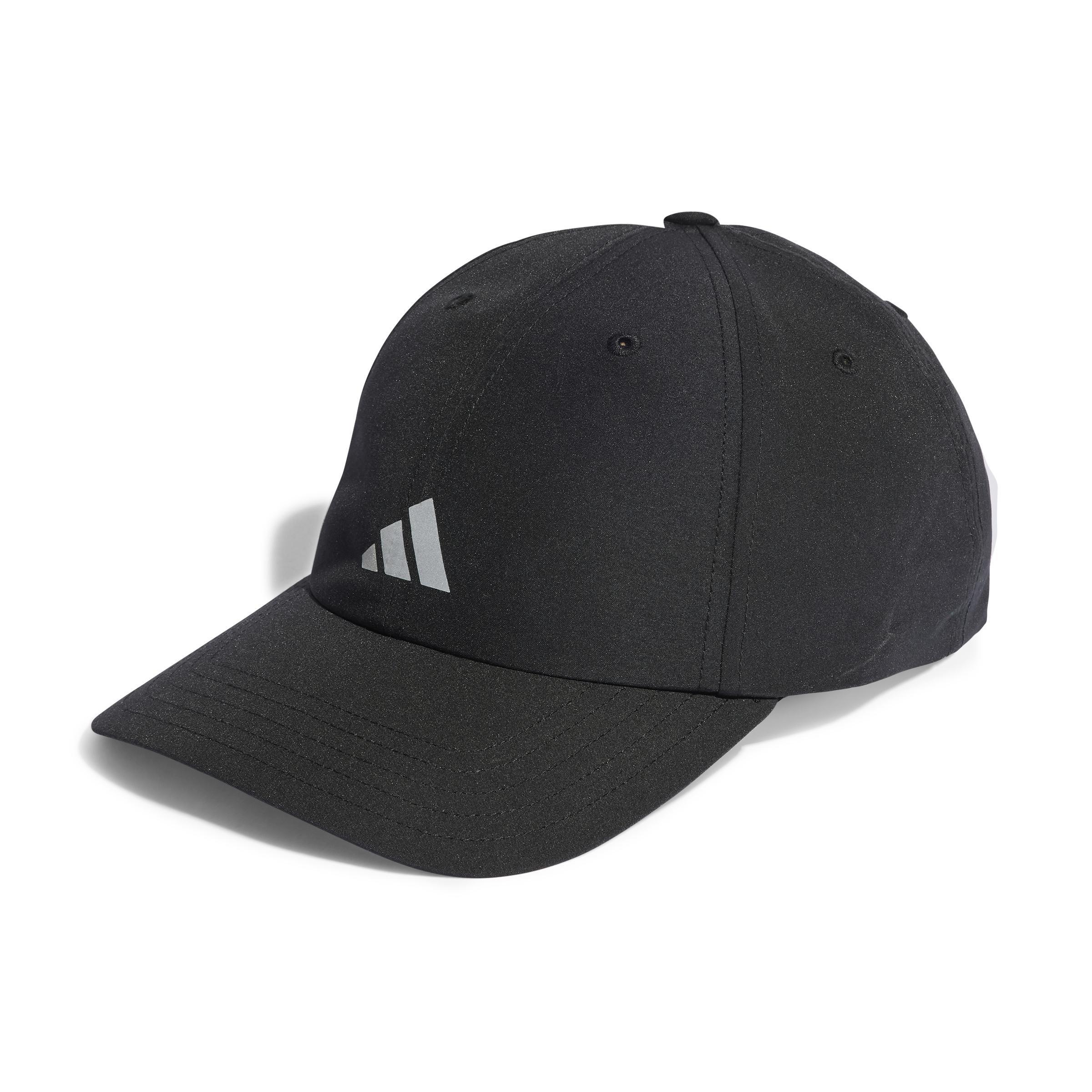 adidas - Unisex Running Essentials Aeroready Six-Panel Baseball Cap, Black