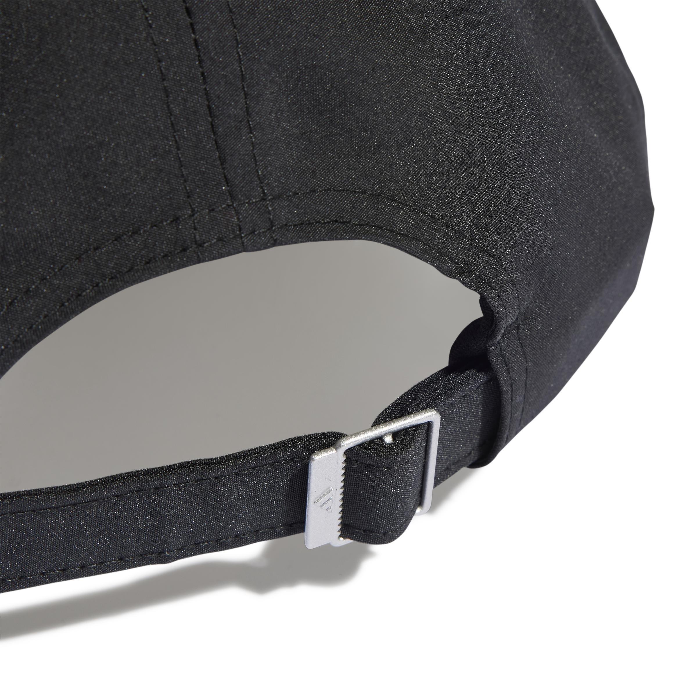 adidas - Unisex Running Essentials Aeroready Six-Panel Baseball Cap, Black