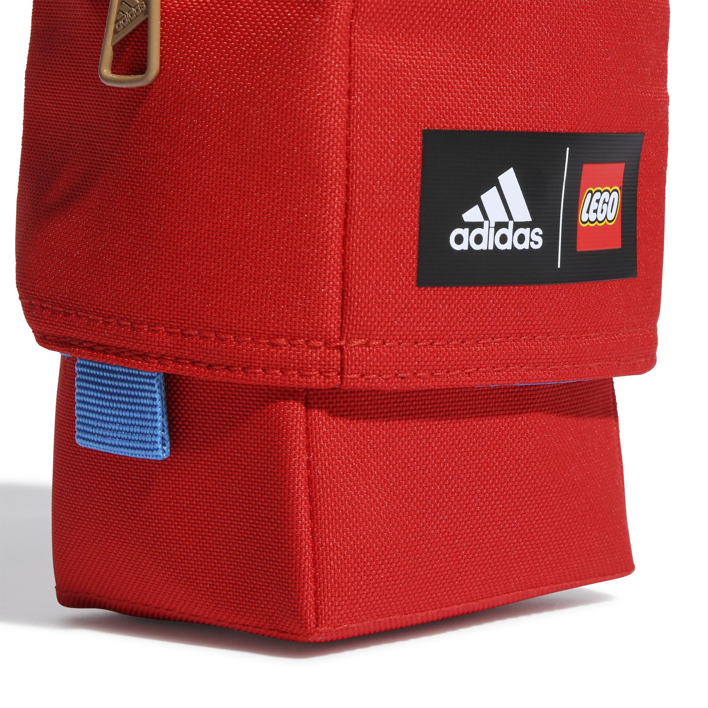 Unisex Kids Adidas X Classic Lego Multi Organizer, Red, A701_ONE, large image number 4