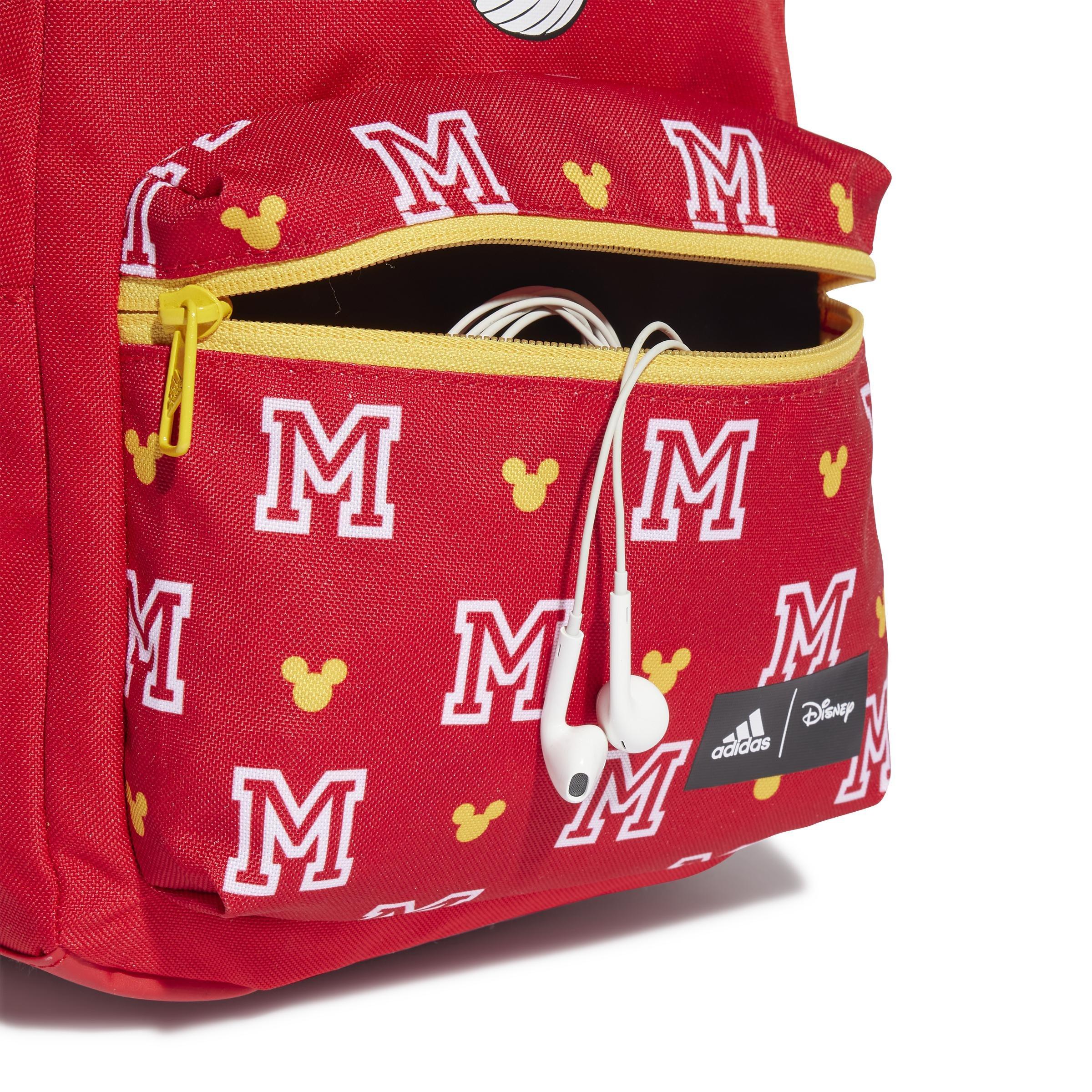 Unisex Kids Disney Mickey Mouse Backpack, Red, , large image number 5
