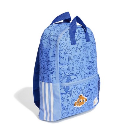 Kids Unisex Adidas X Disney Pixar Finding Nemo Backpack, Blue, A701_ONE, large image number 2