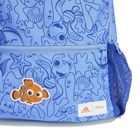 Kids Unisex Adidas X Disney Pixar Finding Nemo Backpack, Blue, A701_ONE, large image number 5