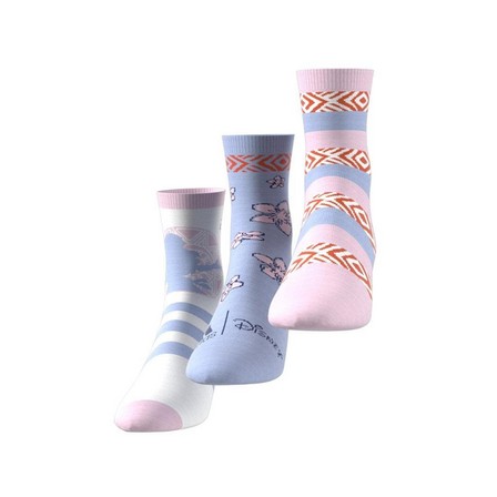 Kids Girls Disney Moana Socks 3 Pairs, White, A701_ONE, large image number 2