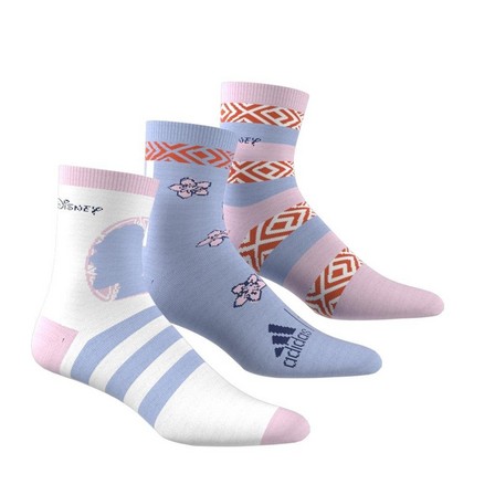 Kids Girls Disney Moana Socks 3 Pairs, White, A701_ONE, large image number 7
