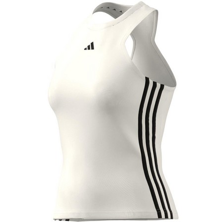 Women Aeroready Train Essentials Regular 3-Stripes Tank Top, White, A701_ONE, large image number 13