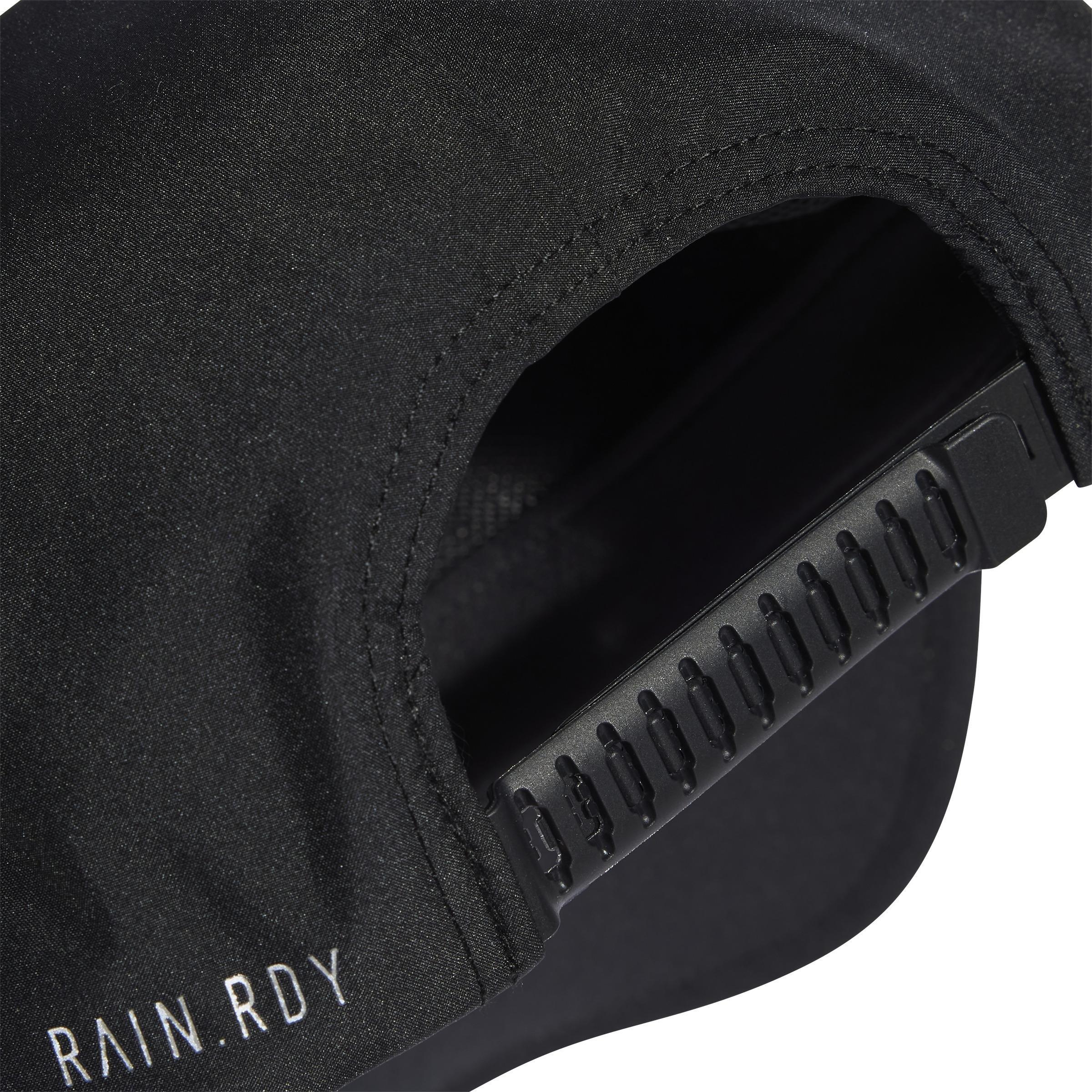 Unisex Rain.Rdy Running Cap, Black, A701_ONE, large image number 3